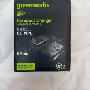 Genuine OEM Greenworks Powerall 24V 2 Amp Compact Battery Charger